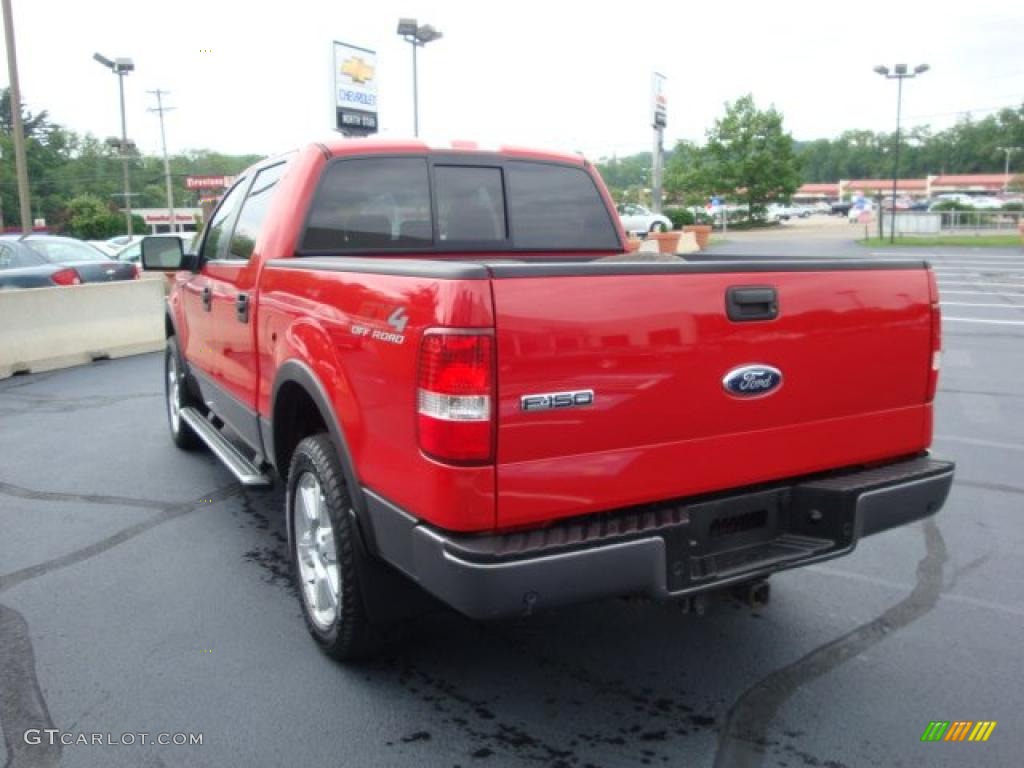 2006 F150 FX4 SuperCrew 4x4 - Bright Red / Black photo #5