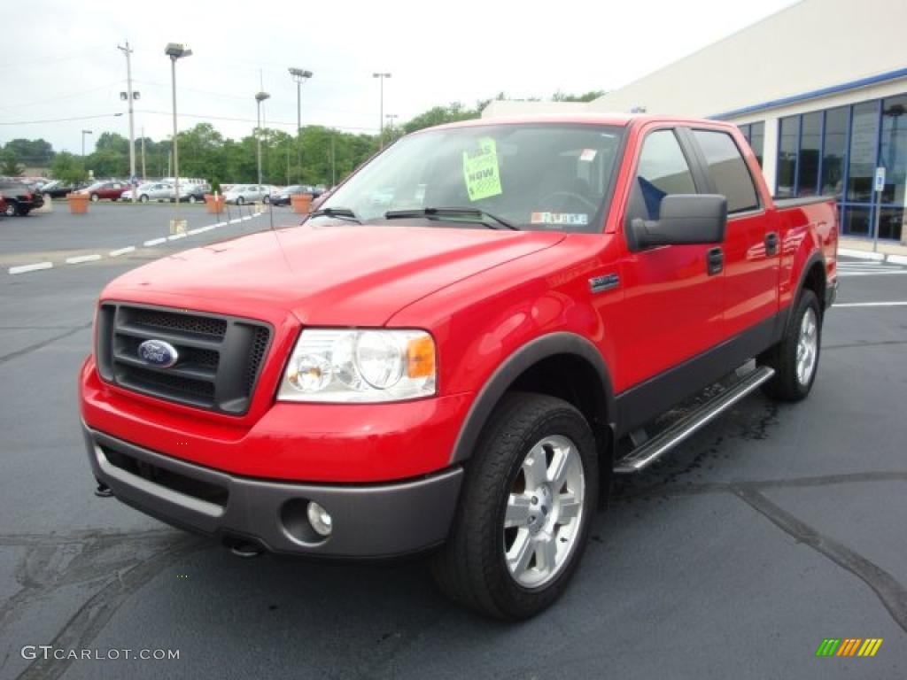 2006 F150 FX4 SuperCrew 4x4 - Bright Red / Black photo #7