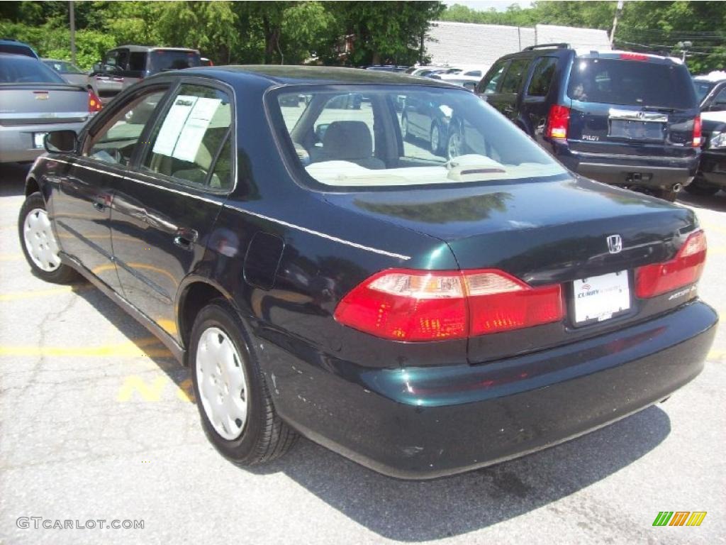 1998 Accord LX Sedan - Dark Emerald Pearl / Quartz photo #2