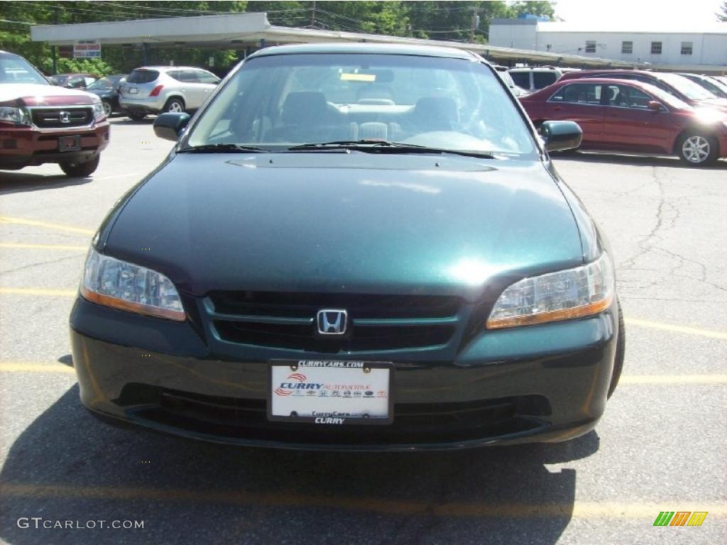 1998 Accord LX Sedan - Dark Emerald Pearl / Quartz photo #3