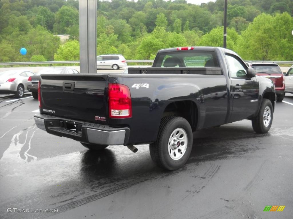 2008 Sierra 1500 Regular Cab 4x4 - Midnight Blue Metallic / Dark Titanium photo #5