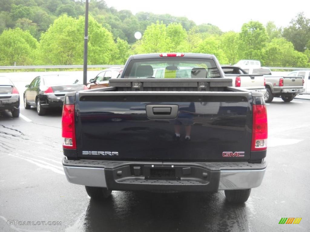 2008 Sierra 1500 Regular Cab 4x4 - Midnight Blue Metallic / Dark Titanium photo #6