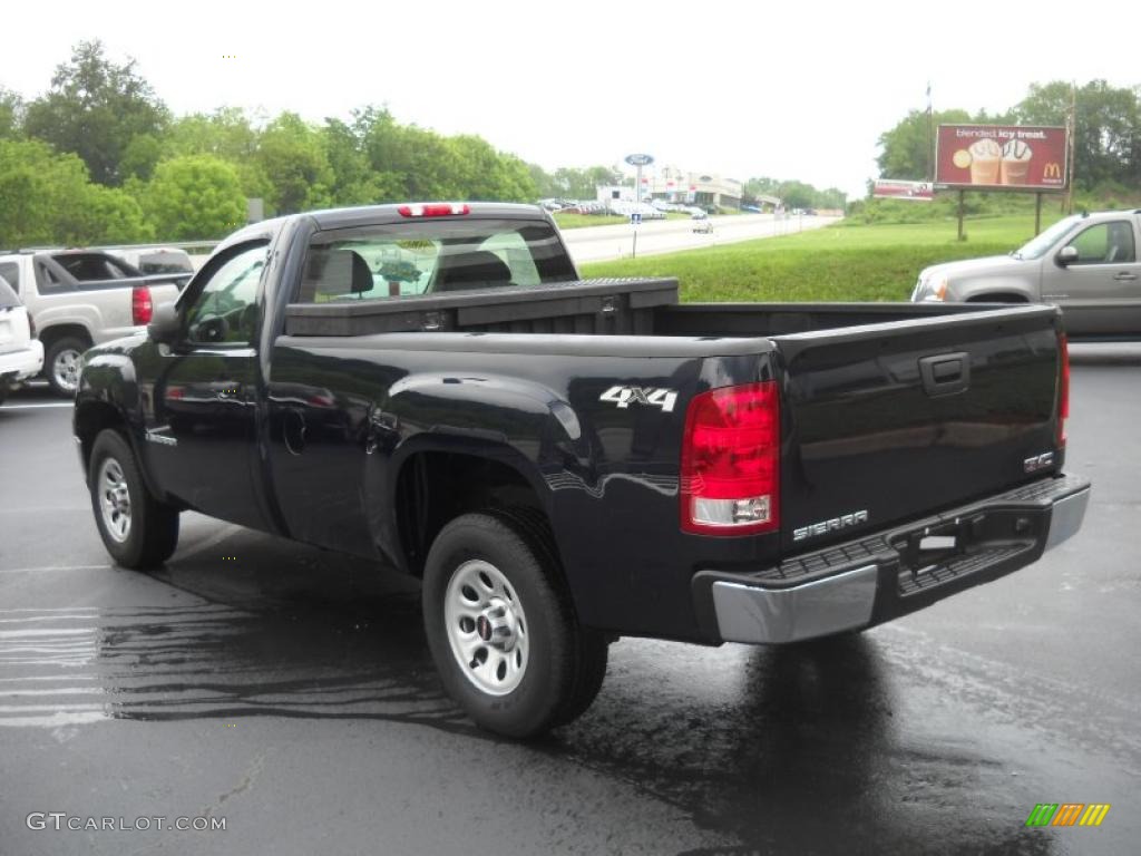 2008 Sierra 1500 Regular Cab 4x4 - Midnight Blue Metallic / Dark Titanium photo #7
