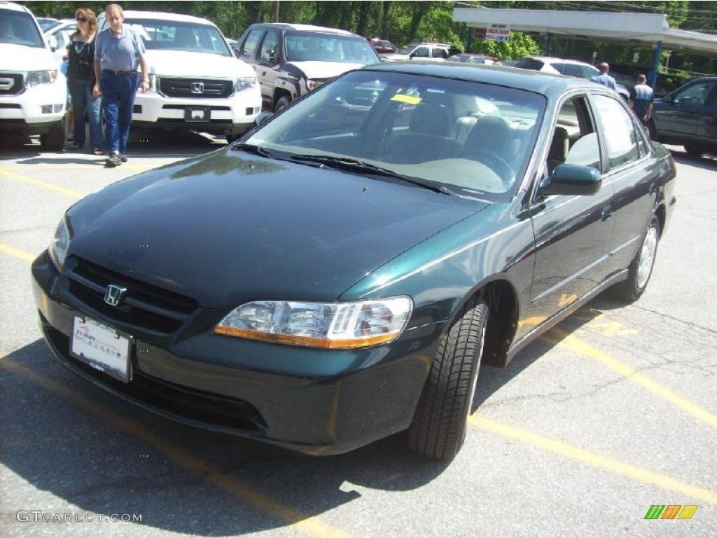 1998 Accord LX Sedan - Dark Emerald Pearl / Quartz photo #20