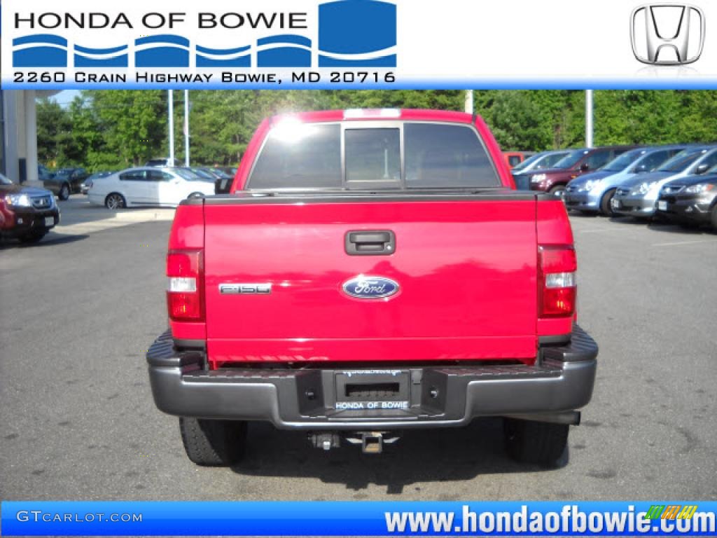 2005 F150 FX4 Regular Cab 4x4 - Bright Red / Black photo #4