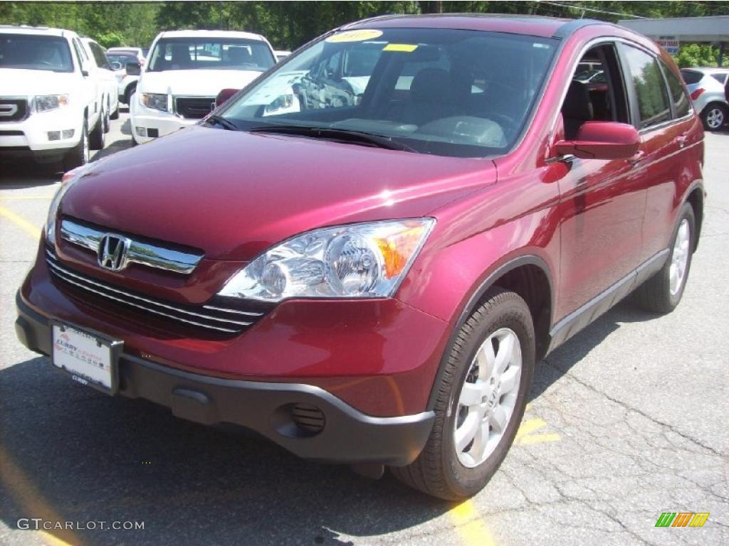 2007 CR-V EX-L 4WD - Tango Red Pearl / Gray photo #21