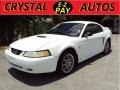 2000 Crystal White Ford Mustang V6 Coupe  photo #1