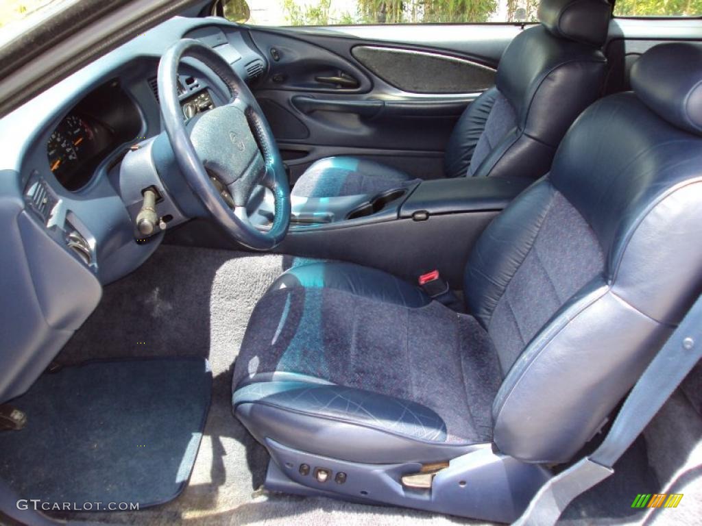 1997 Cougar XR7 - White Opalescent Metallic / Portofino Blue photo #4