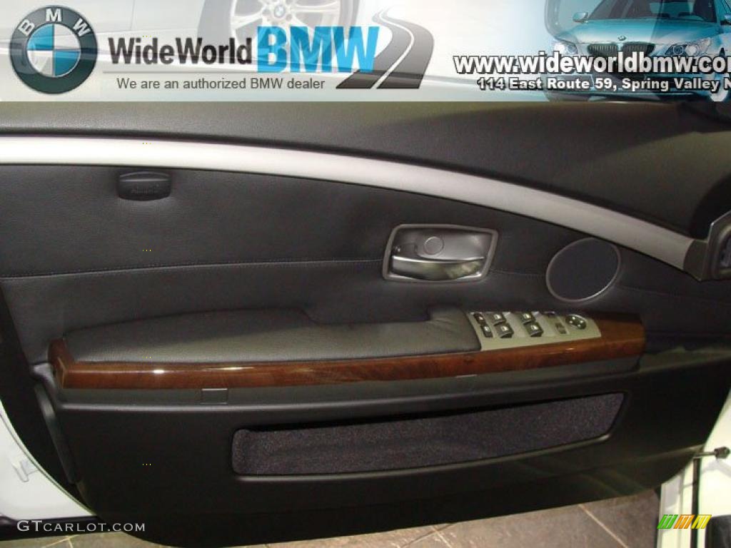 2008 7 Series 750i Sedan - Alpine White / Black photo #8