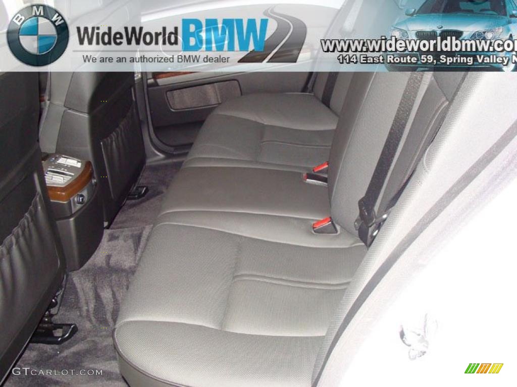 2008 7 Series 750i Sedan - Alpine White / Black photo #13