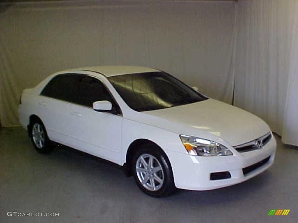 2007 Accord LX Sedan - Taffeta White / Ivory photo #1