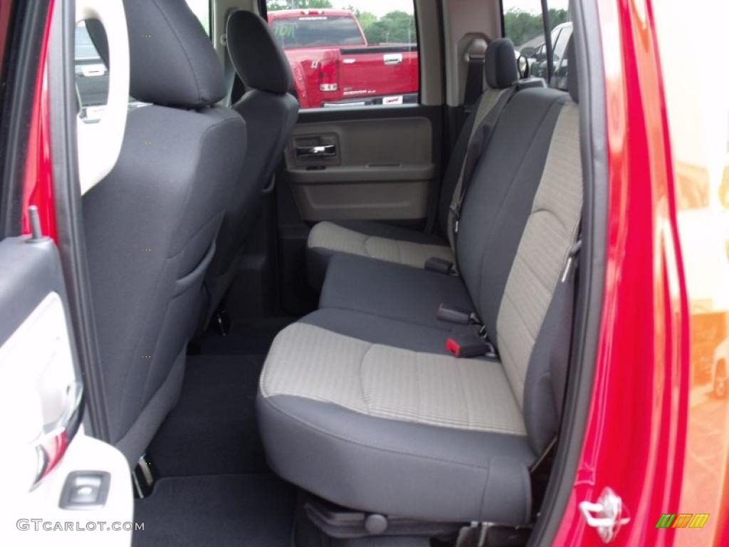 2010 Ram 1500 SLT Quad Cab - Inferno Red Crystal Pearl / Dark Slate/Medium Graystone photo #13