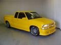 2002 Flame Yellow Chevrolet S10 Extended Cab  photo #1