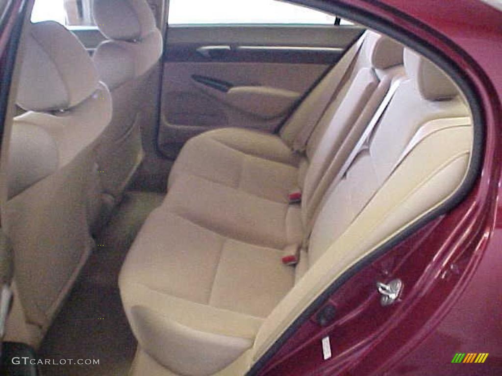 2007 Civic EX Sedan - Tango Red Pearl / Ivory photo #10