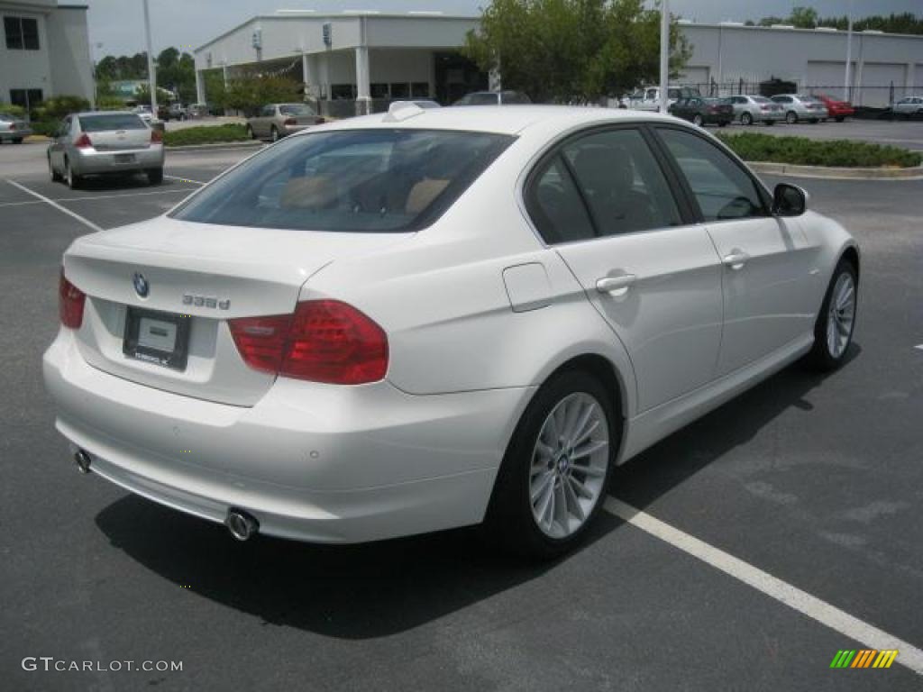 2011 3 Series 335d Sedan - Alpine White / Saddle Brown Dakota Leather photo #2