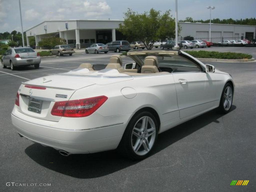 2011 E 350 Cabriolet - Arctic White / Almond/Mocha photo #2