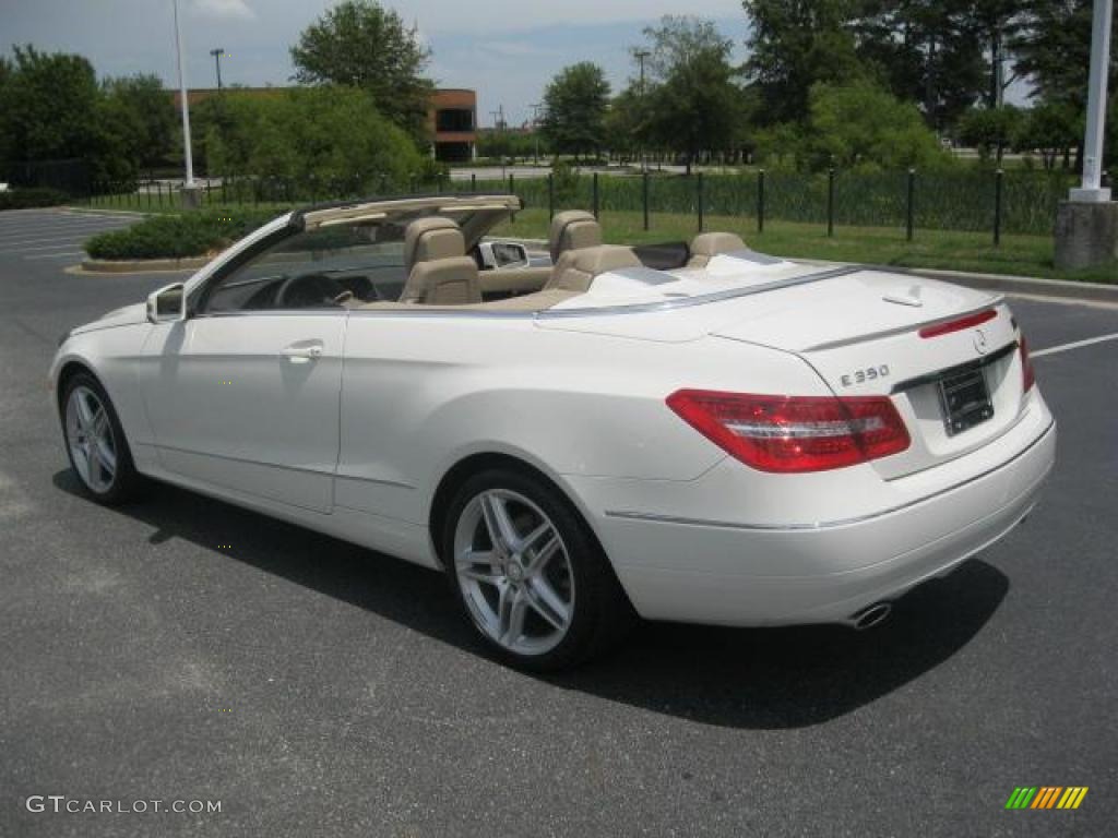 2011 E 350 Cabriolet - Arctic White / Almond/Mocha photo #3