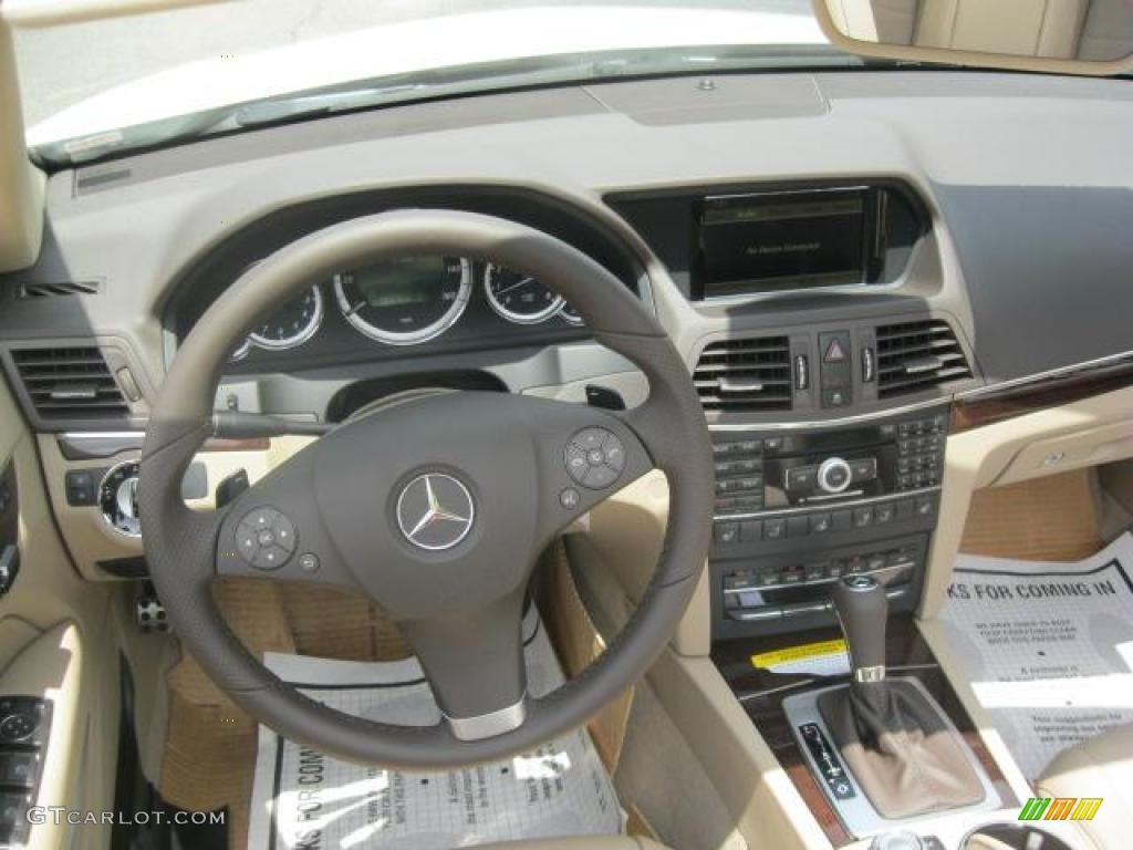 2011 E 350 Cabriolet - Arctic White / Almond/Mocha photo #4