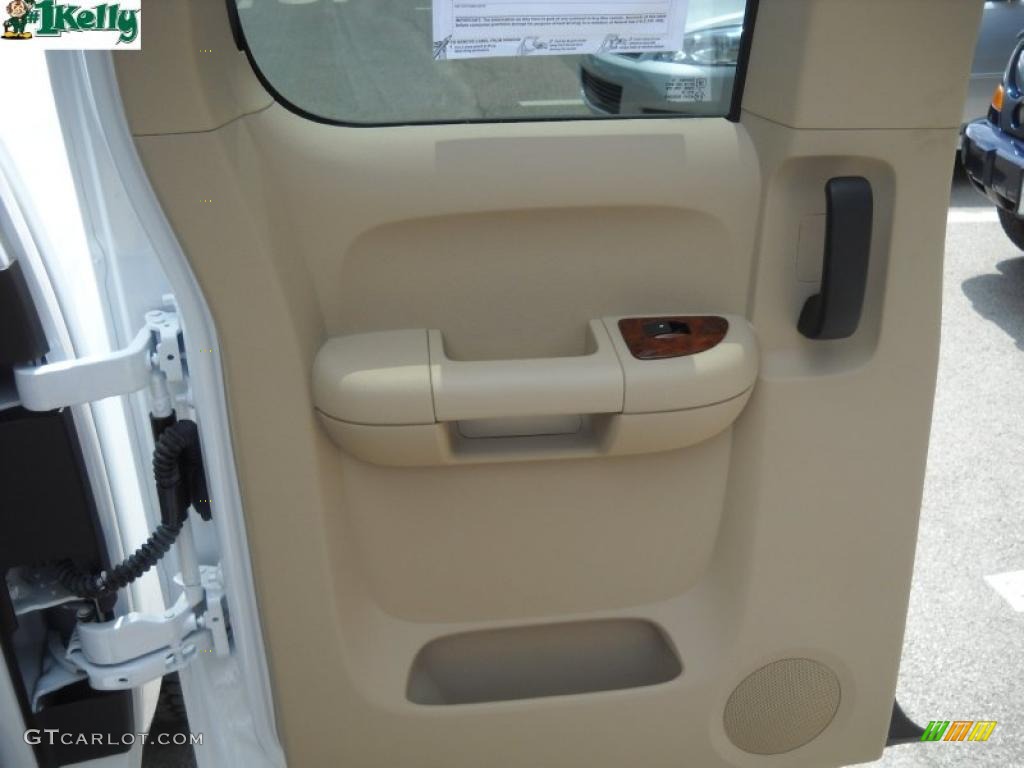 2008 Silverado 1500 LTZ Extended Cab 4x4 - Summit White / Light Cashmere/Ebony Accents photo #11