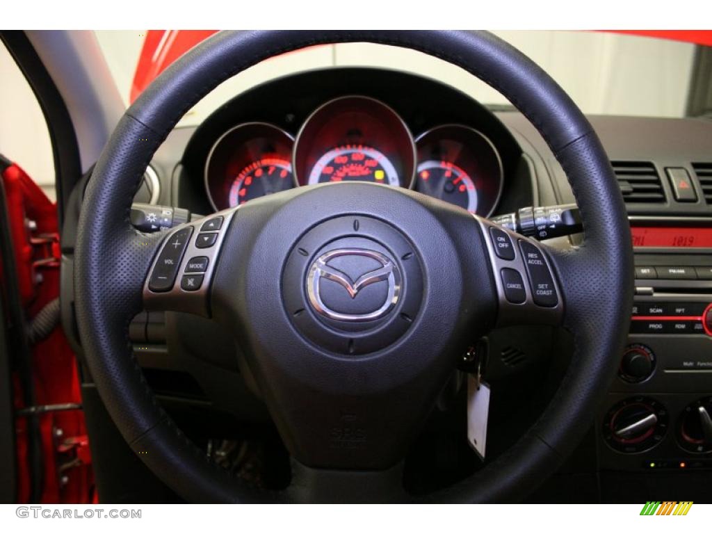 2007 MAZDA3 s Sport Hatchback - True Red / Black photo #37