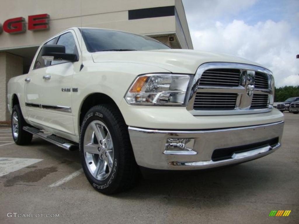 2010 Ram 1500 Big Horn Crew Cab 4x4 - Stone White / Dark Slate/Medium Graystone photo #1