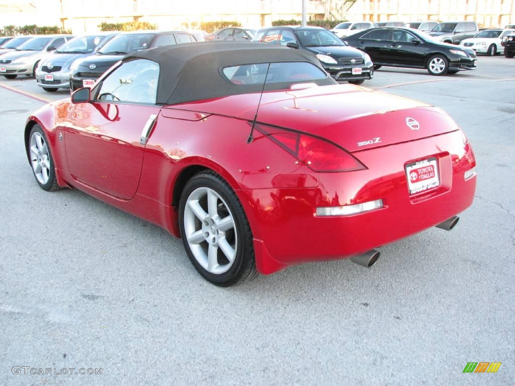 2004 350Z Touring Roadster - Redline / Charcoal photo #8