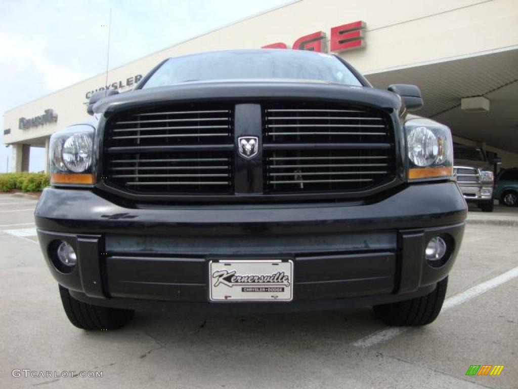 2006 Ram 1500 Night Runner Quad Cab 4x4 - Brilliant Black Crystal Pearl / Medium Slate Gray photo #8