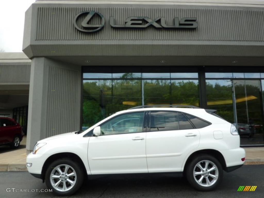 2009 RX 350 AWD - Crystal White Mica / Parchment photo #2