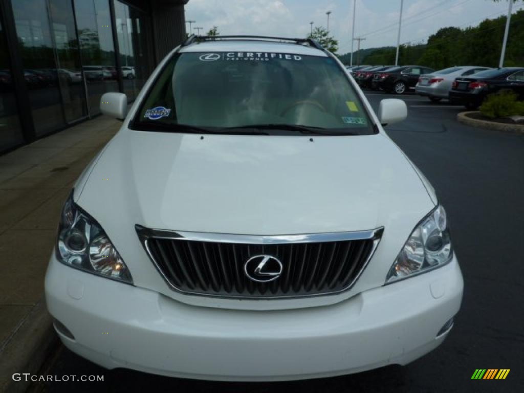 2009 RX 350 AWD - Crystal White Mica / Parchment photo #7
