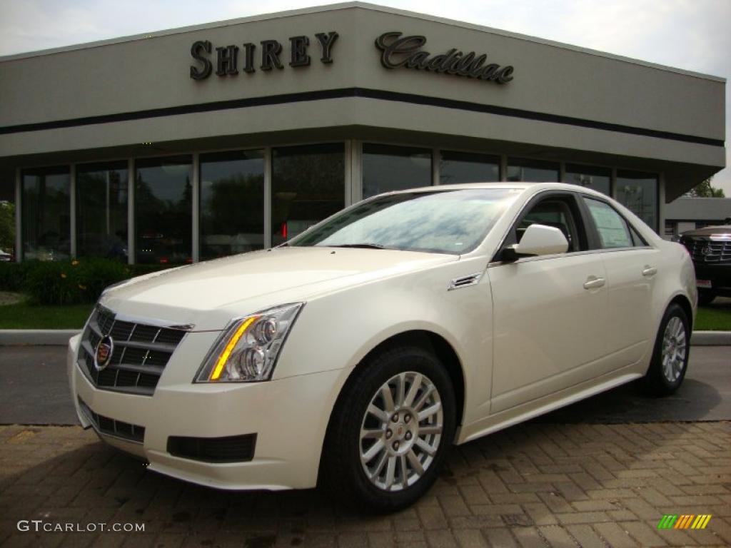 2010 CTS 3.0 Sedan - White Diamond Tricoat / Light Titanium/Ebony photo #1