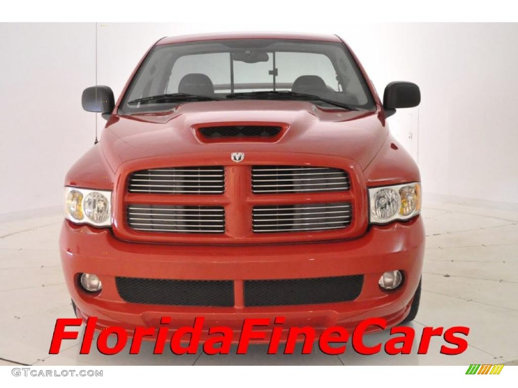 2004 Ram 1500 SRT-10 Regular Cab - Flame Red / Dark Slate Gray photo #5