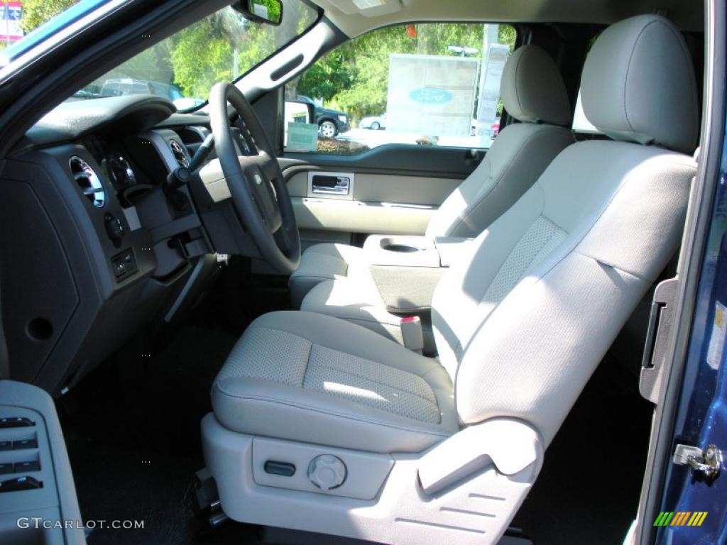 2010 F150 XLT SuperCab - Dark Blue Pearl Metallic / Medium Stone photo #5