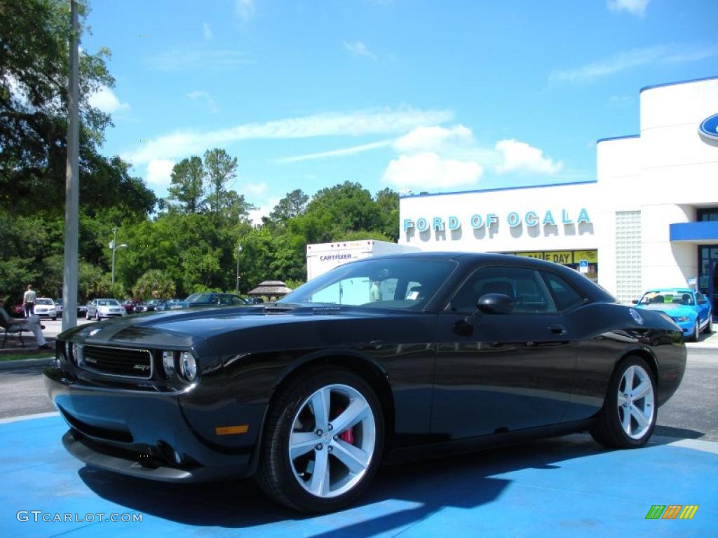 2008 Challenger SRT8 - Brilliant Black Crystal Pearl / Dark Slate Gray photo #1