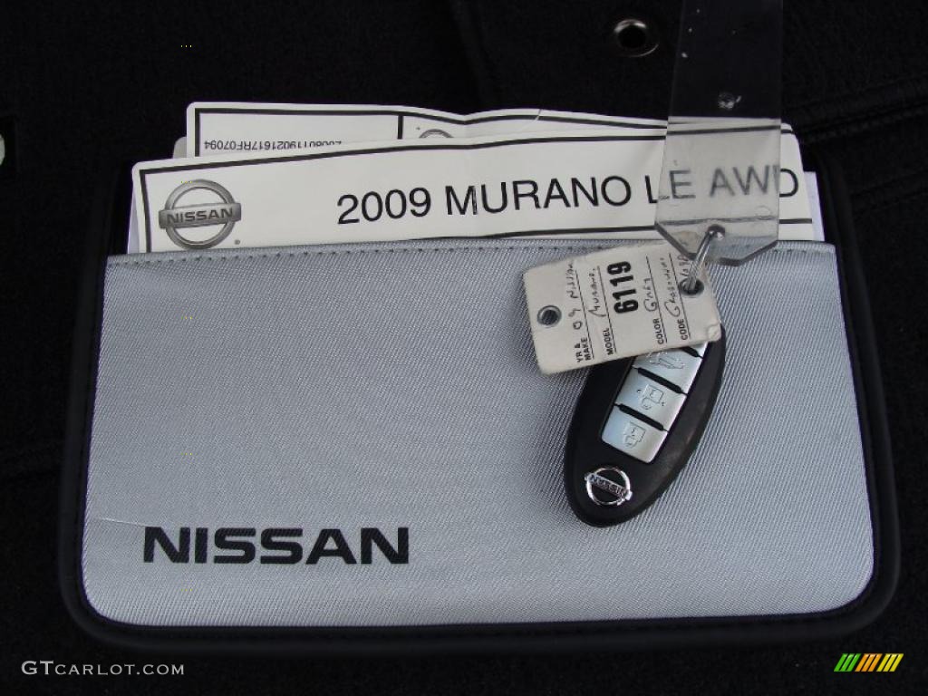 2009 Murano LE AWD - Brilliant Silver Metallic / Black photo #40