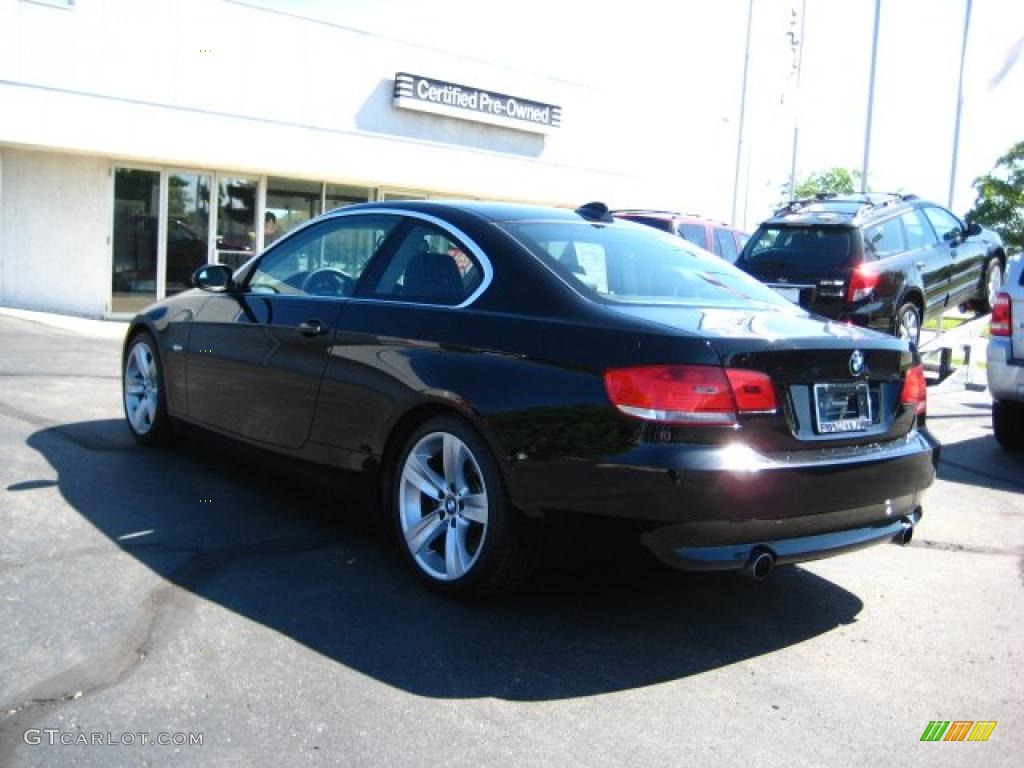 2007 3 Series 335i Coupe - Jet Black / Terra/Black Dakota Leather photo #3