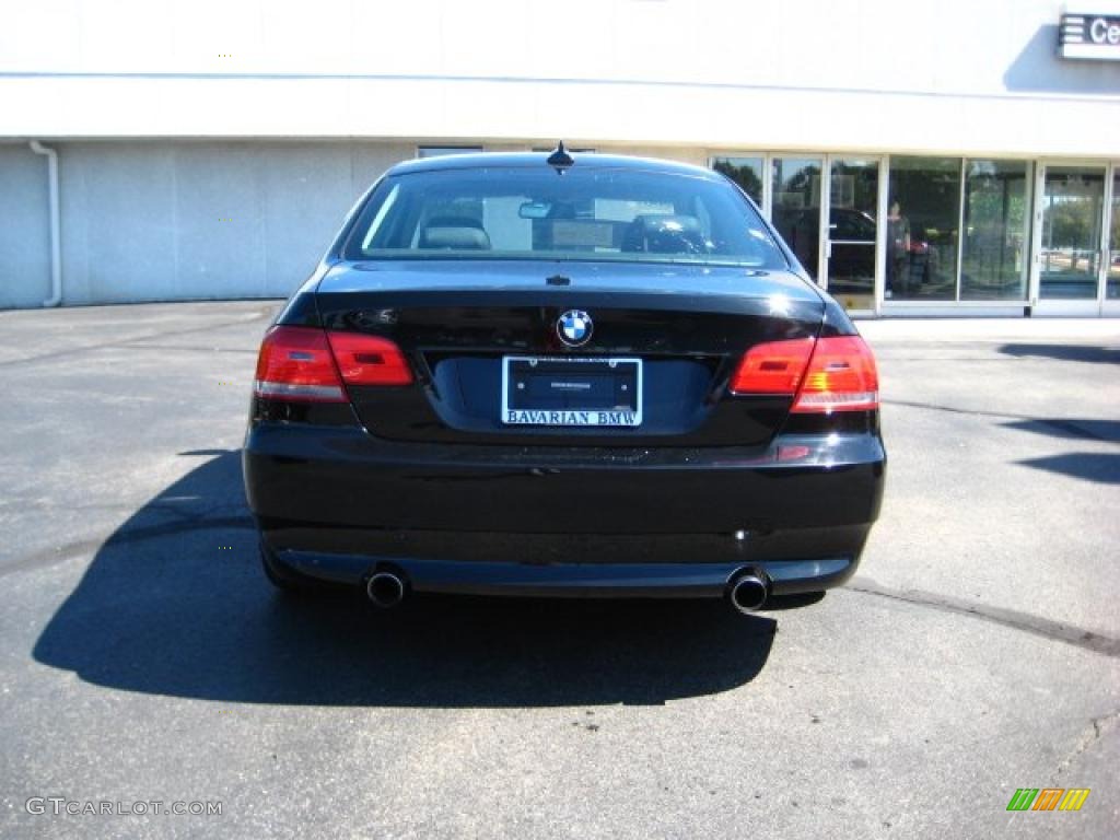 2007 3 Series 335i Coupe - Jet Black / Terra/Black Dakota Leather photo #4
