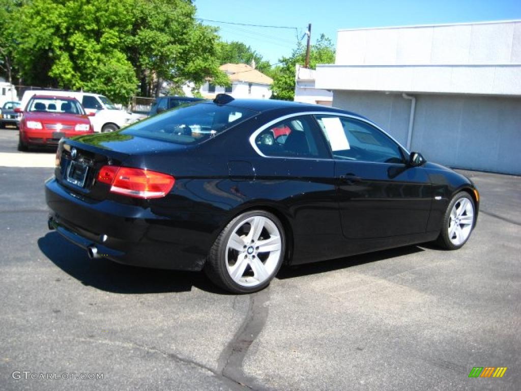 2007 3 Series 335i Coupe - Jet Black / Terra/Black Dakota Leather photo #5