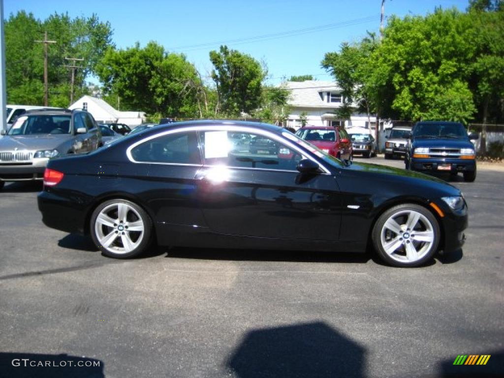 2007 3 Series 335i Coupe - Jet Black / Terra/Black Dakota Leather photo #6