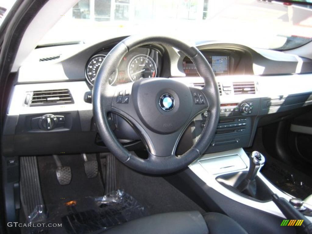 2007 3 Series 335i Coupe - Jet Black / Terra/Black Dakota Leather photo #12