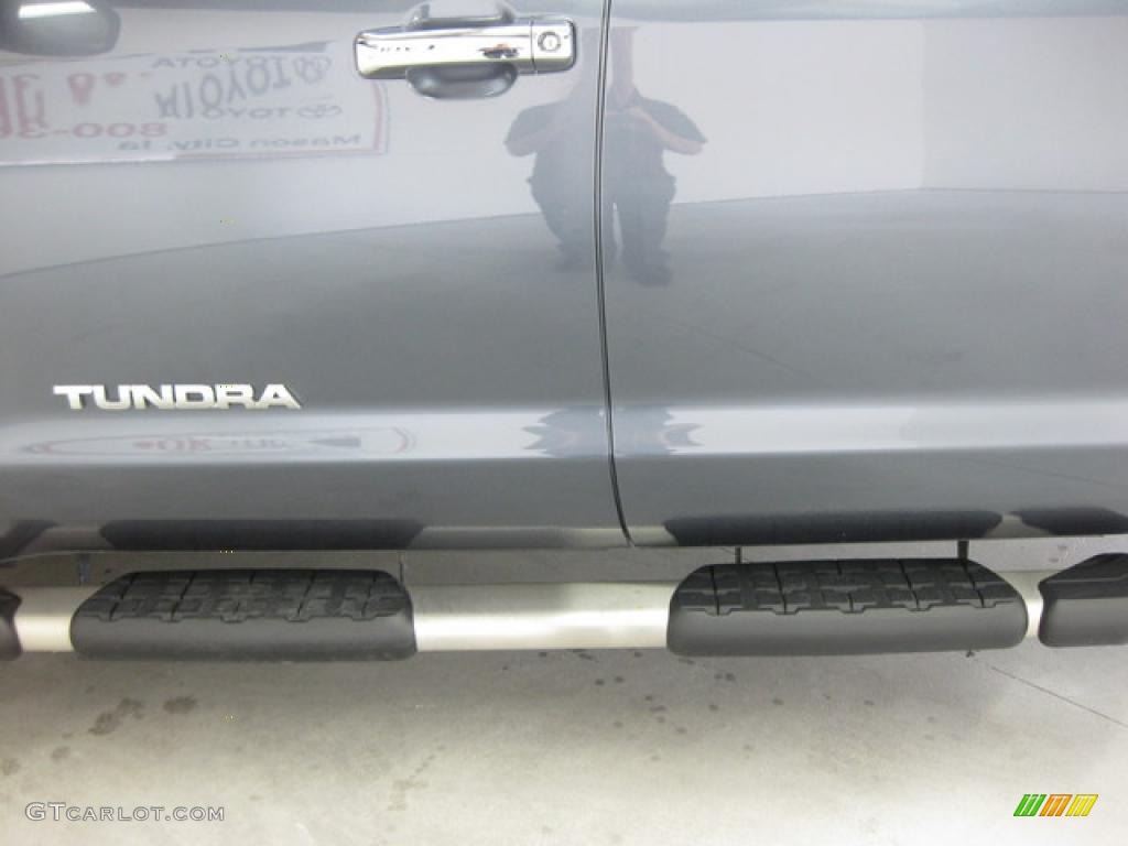 2008 Tundra Limited Double Cab 4x4 - Slate Gray Metallic / Graphite Gray photo #8