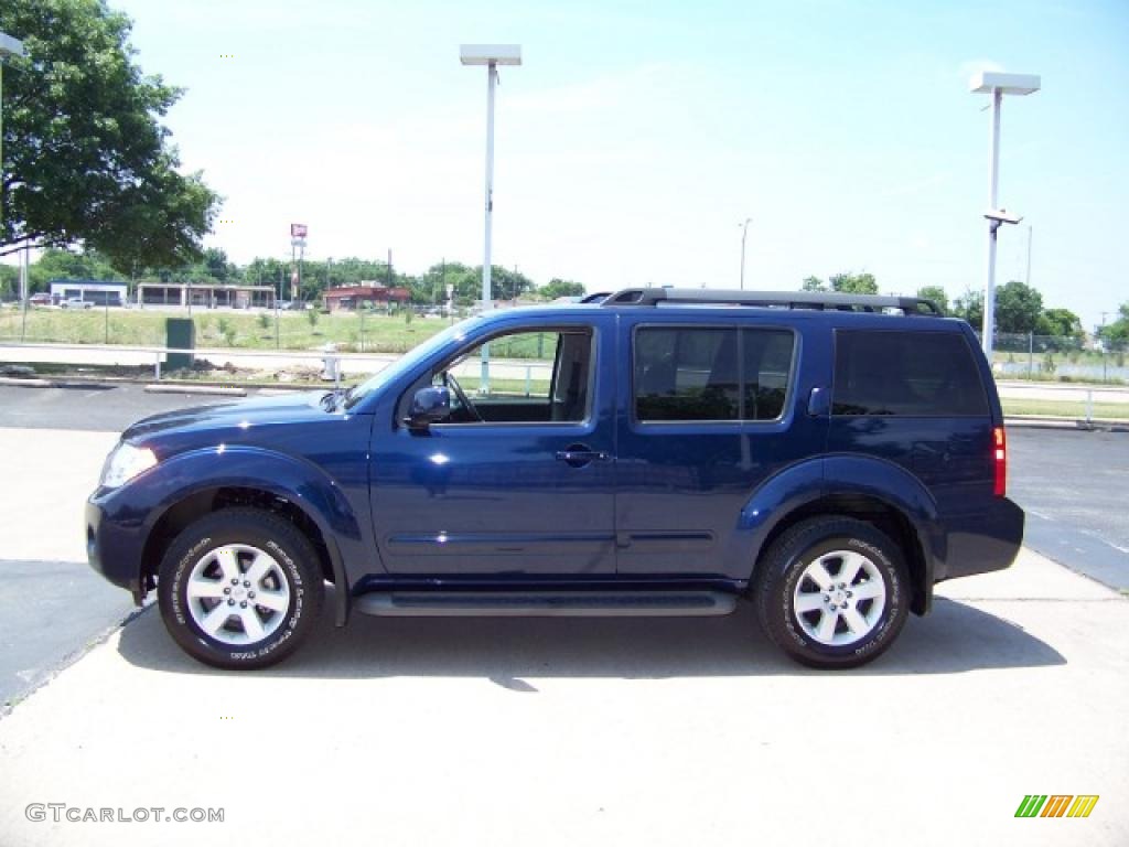 Navy Blue Nissan Pathfinder