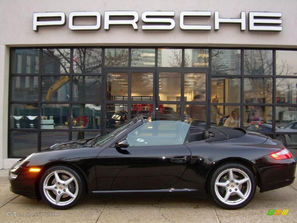 2007 911 Carrera Cabriolet - Black / Black photo #1