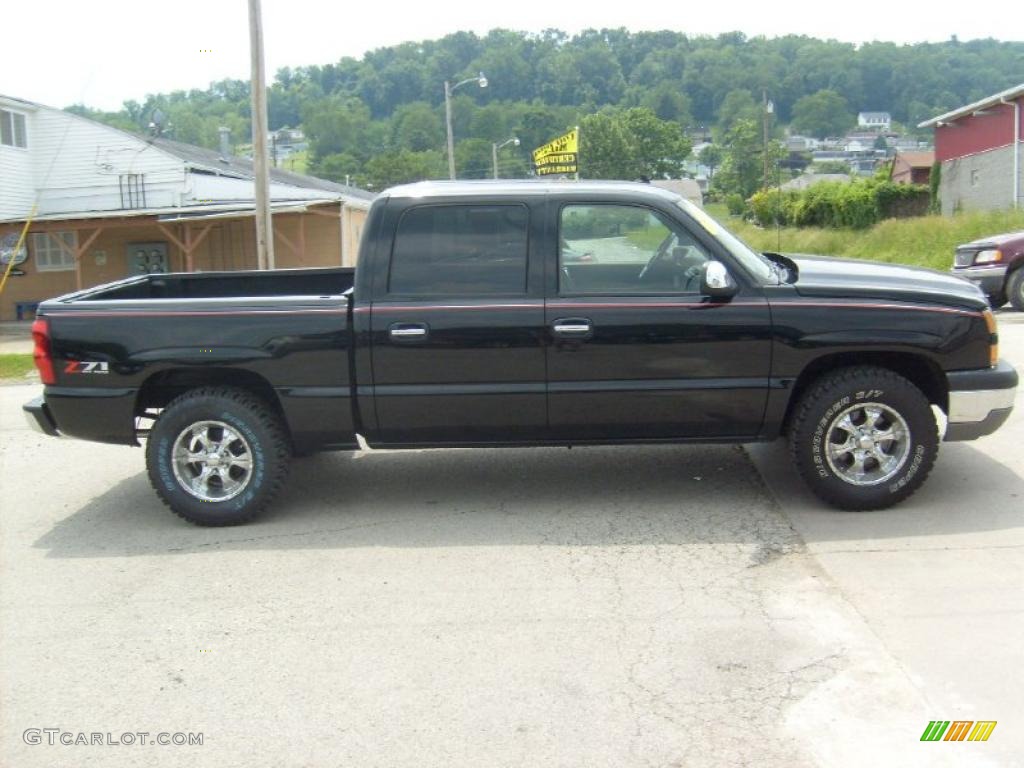 2006 Silverado 1500 Z71 Crew Cab 4x4 - Black / Dark Charcoal photo #6