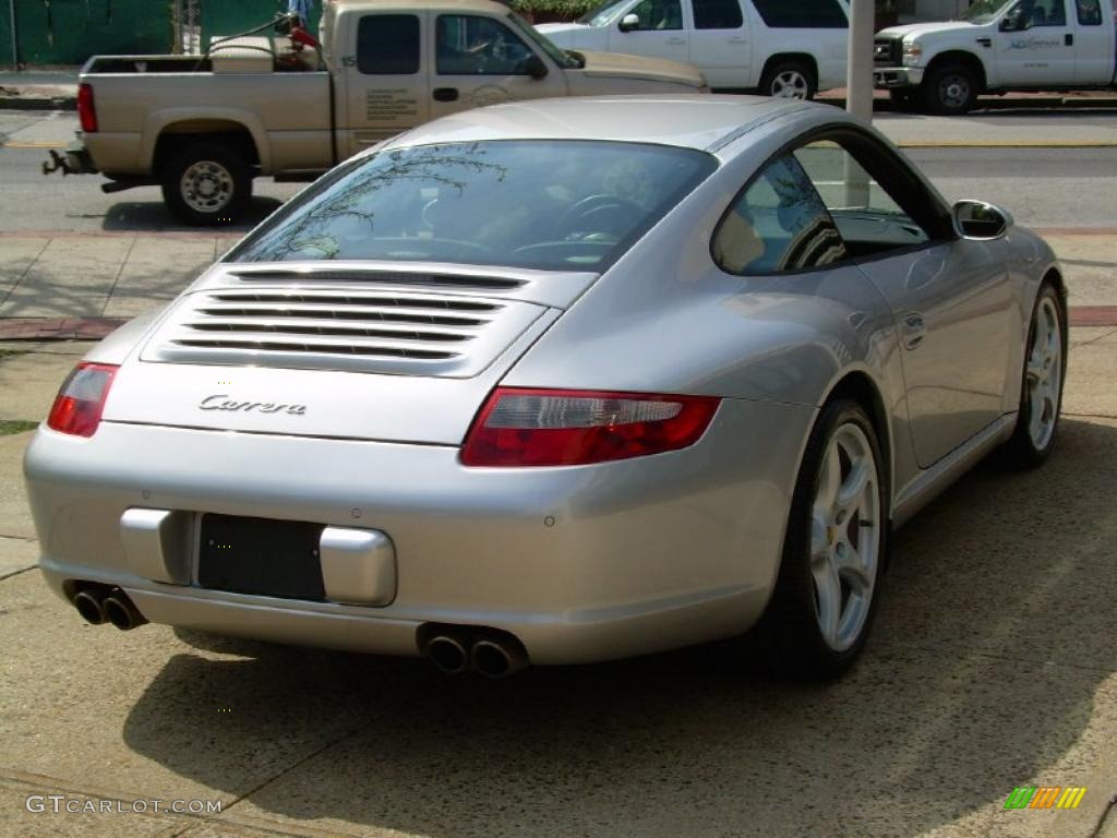 2007 911 Carrera S Coupe - Arctic Silver Metallic / Black photo #8