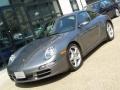 2007 Meteor Grey Metallic Porsche 911 Carrera 4 Coupe  photo #3