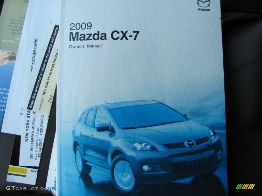 2009 CX-7 Sport AWD - Liquid Platinum Metallic / Black photo #20