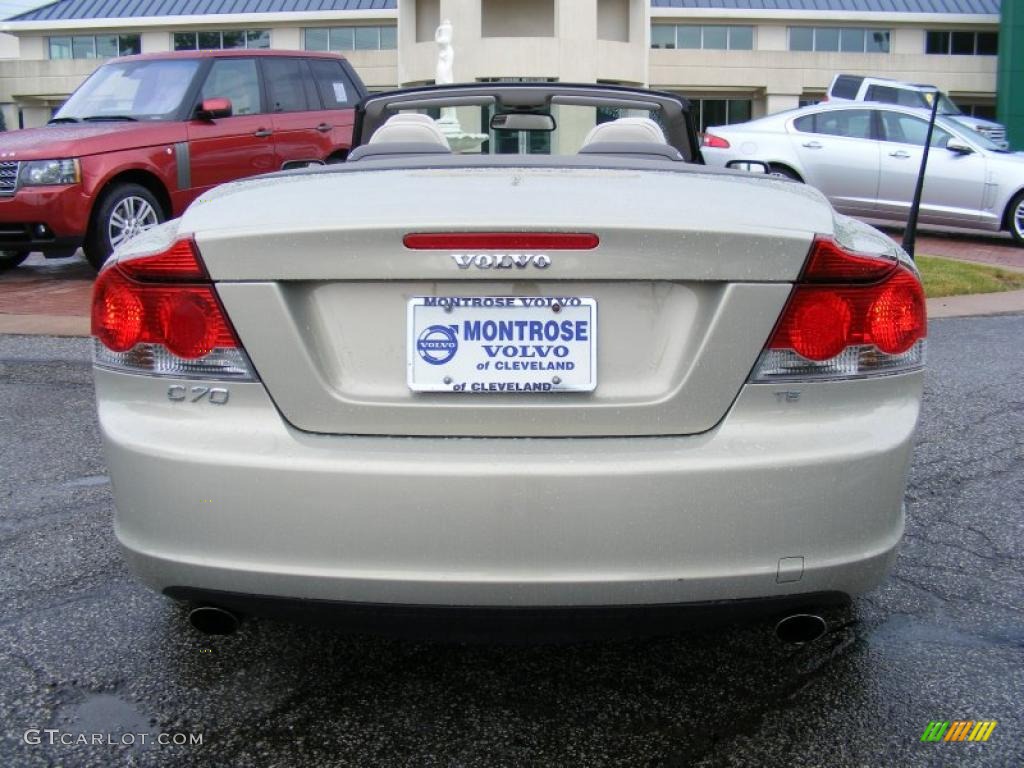 2007 C70 T5 Convertible - Zanzibar Gold Metallic / Calcite Cream photo #5