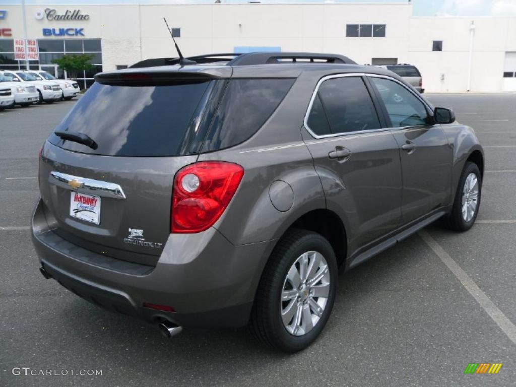 2010 Equinox LT - Mocha Steel Metallic / Jet Black/Brownstone photo #4