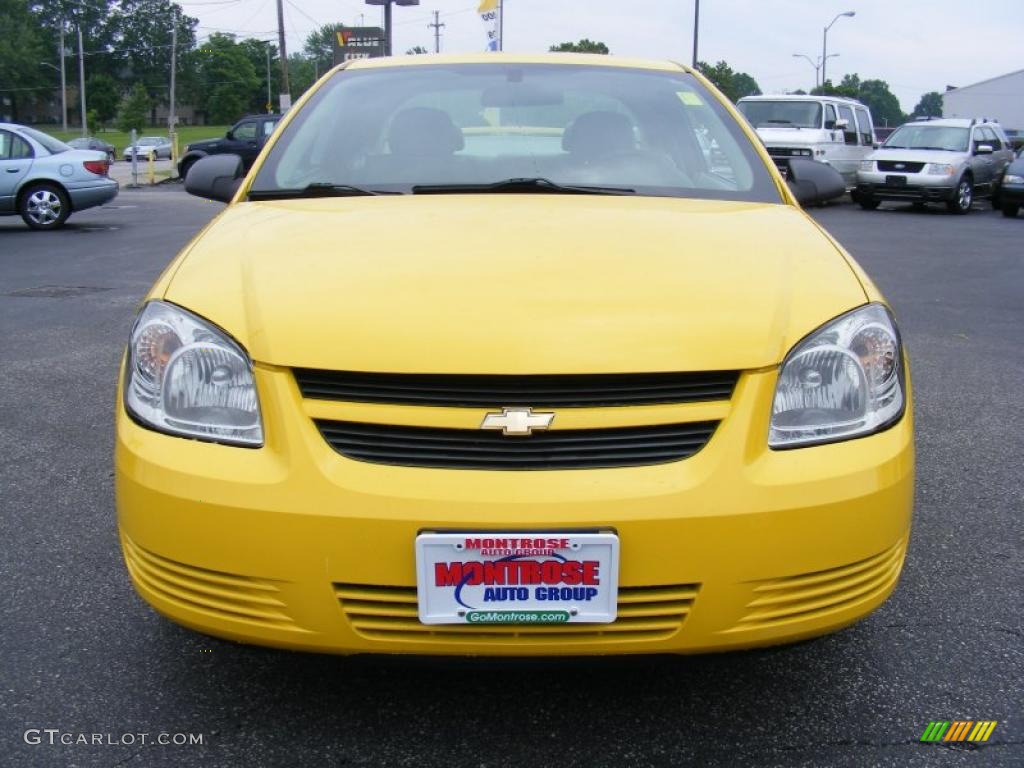 2008 Cobalt LS Coupe - Rally Yellow / Gray photo #8