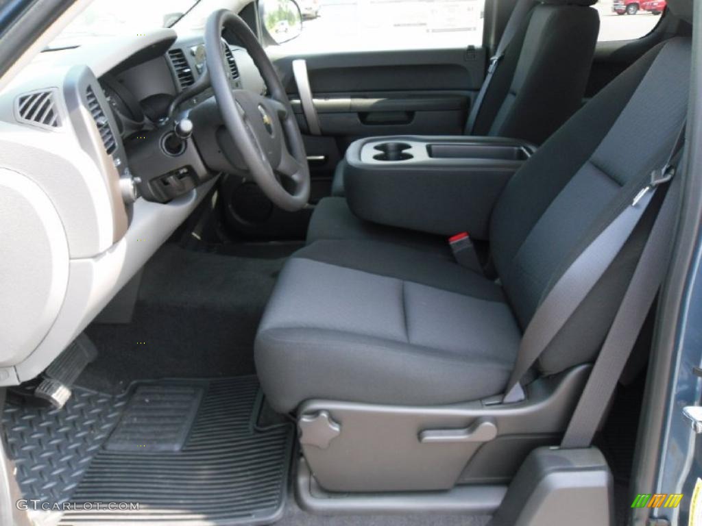 2010 Silverado 1500 LS Extended Cab - Blue Granite Metallic / Dark Titanium photo #7